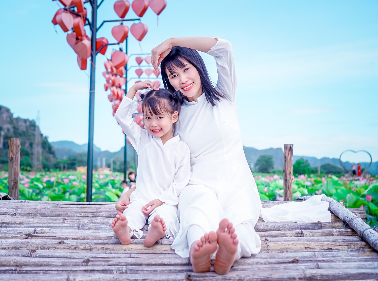 Family outdoors