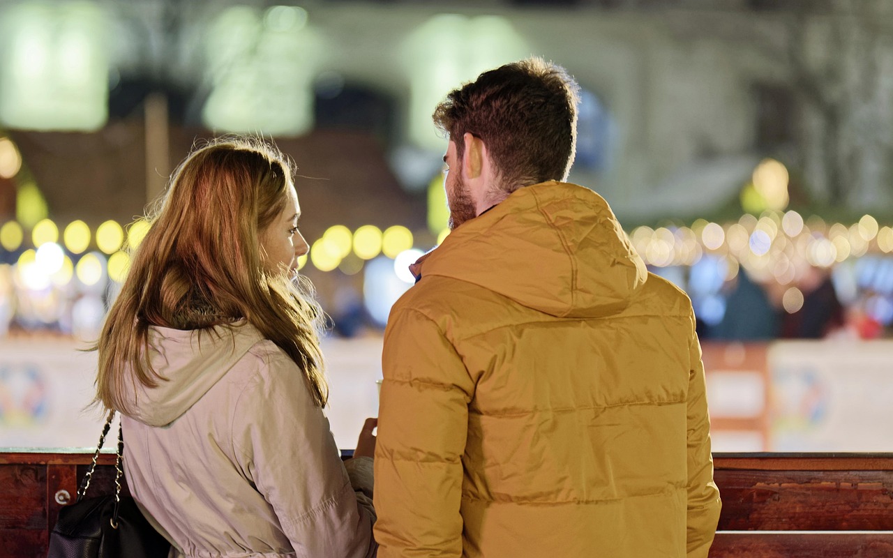 Couple talking