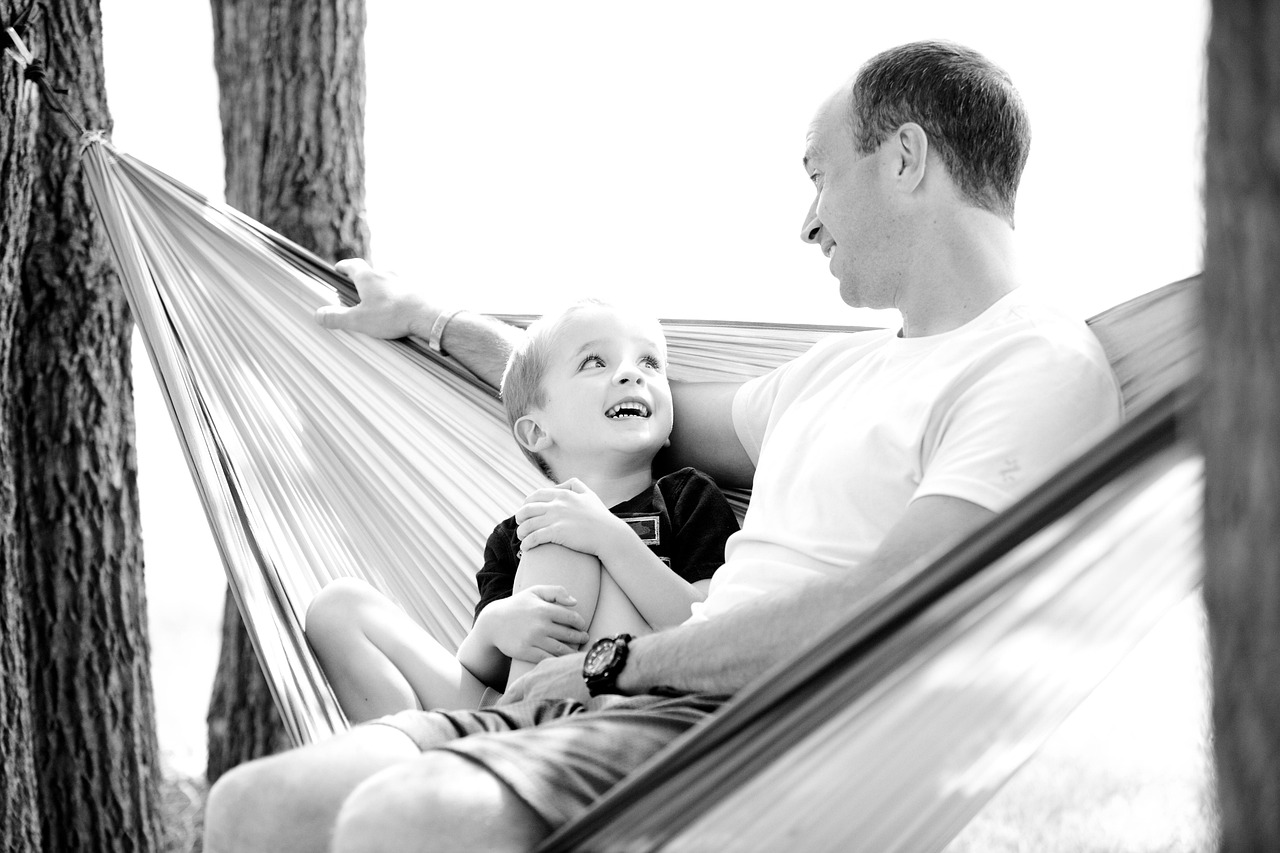 Father outdoors