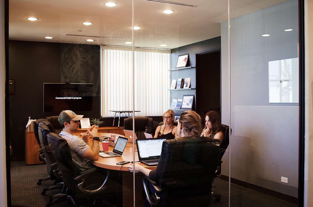 People meeting in an office